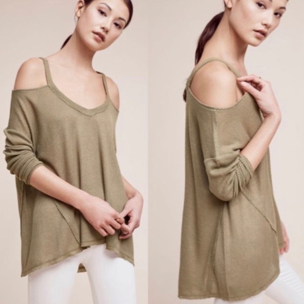 Anthropologie- Millipa Open-Shoulder Top